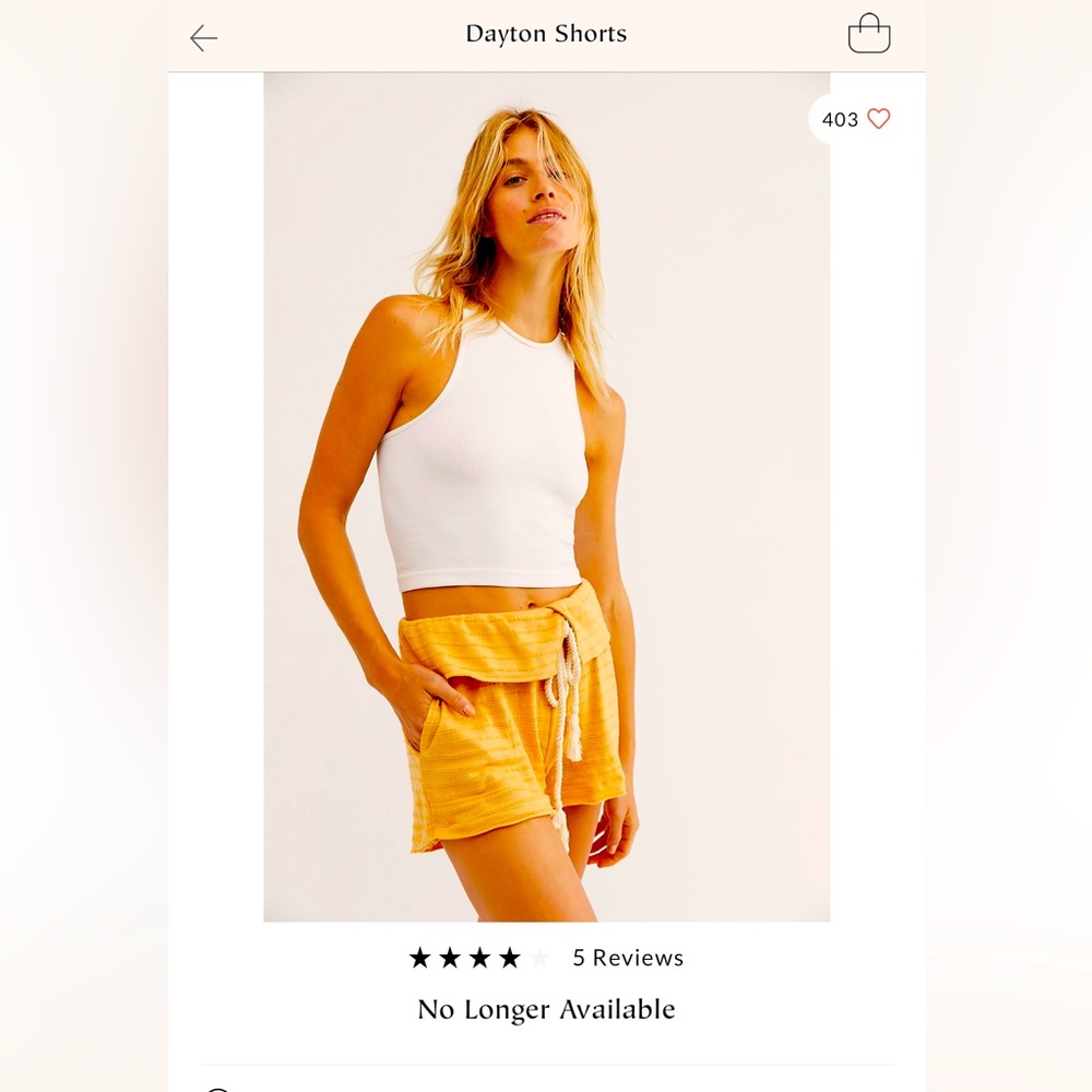 Free People Dayton Shorts XS NWT